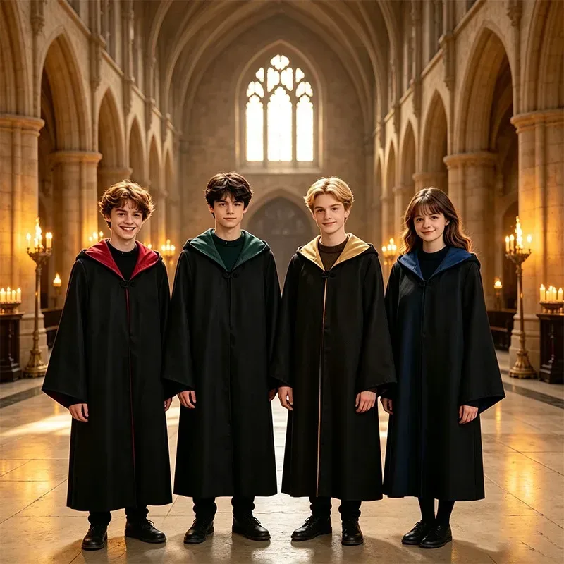 Anime Film Academy Halloween Cosplay Kostüm Robe Krawatte Potter Magischer Umhang Krawatte Hermine Kostüm Fan Urlaubsgeschenk