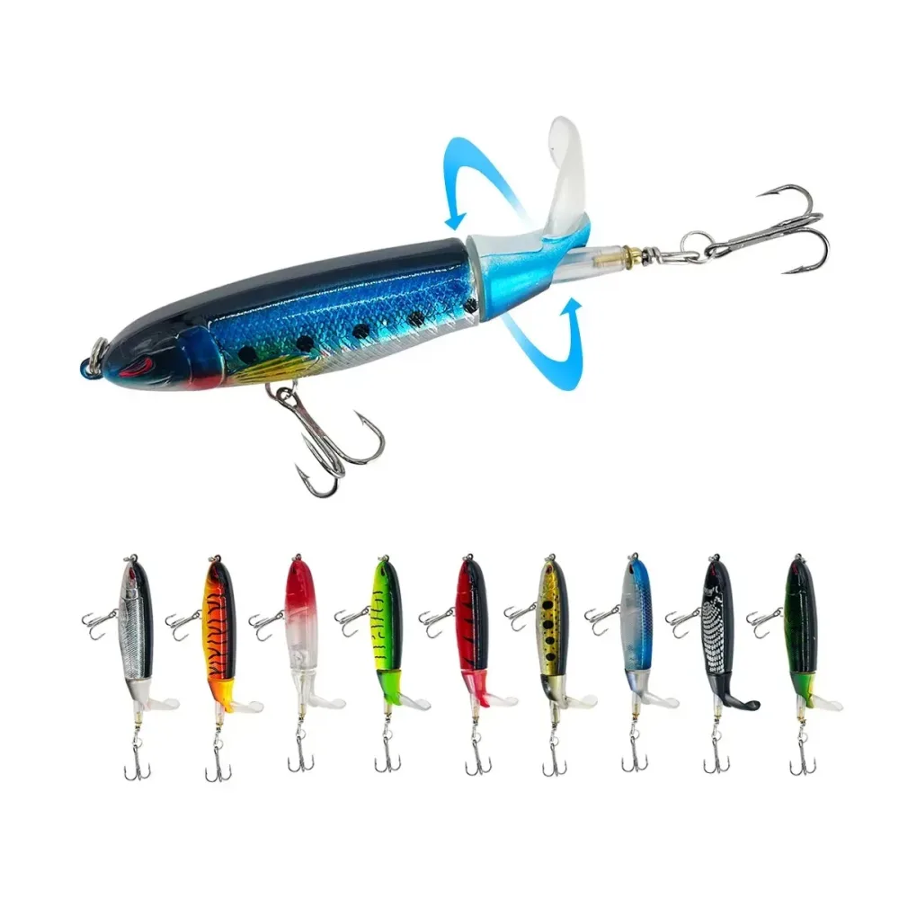 13g/15g/35g Topwater Angeln Köder Whopper Popper Künstliche Köder Harte Plopper Weiche Rotierenden schwanz Angelgerät Angeln Köder