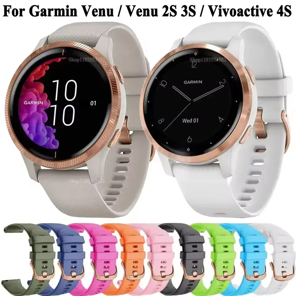 18mm 20mm Armband Für Garmin Venu Sq 2 Plus Vivoactive 4S Smartwatch Band Armband Venu 3S 2S Vivoactive 3 5 Ersatz Armband