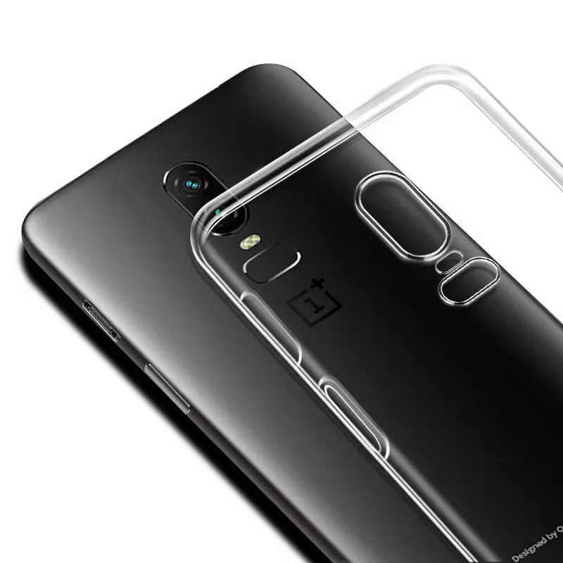 Transparente TPU-Handyhülle aus TPU für OnePlus 6, ultradünne Kristall-Silikonhülle für OnePlus6 1+6 One Plus 6, transparente Hülle