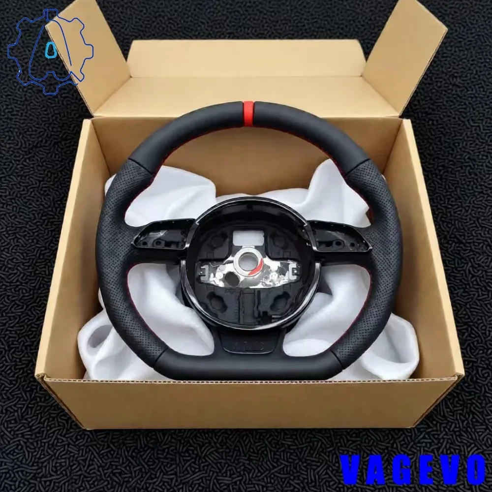 Leder-Sportlenkrad für Audi A3 A4 A5 S5 Q3 Q5 SQ5 Lenkrad-Zubehör, Auto-Accessoires