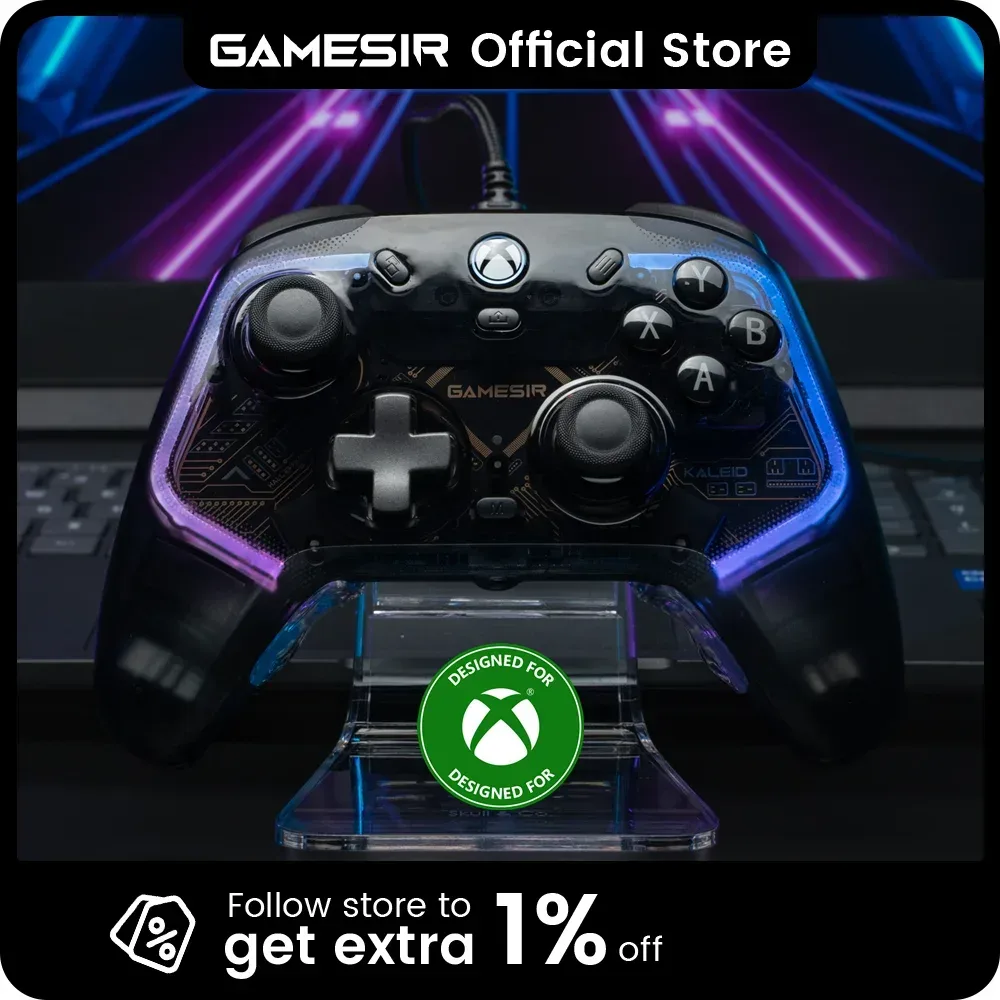 GameSir Kaleid Kabelgebundener Xbox-Controller ? Hall-Effekt-Joysticks, Zero Drift, für Xbox Series X/S, One & PC