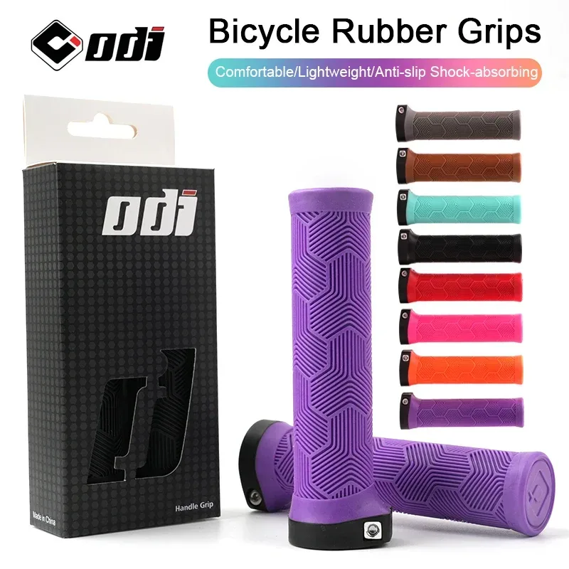 ODI MTB-Fahrradgriffe zum Anschließen, 22,2 mm, Gummi-Lenkerabdeckung, bequeme Flügelform, rutschfestes Griffteil für Reisen/Faltrad