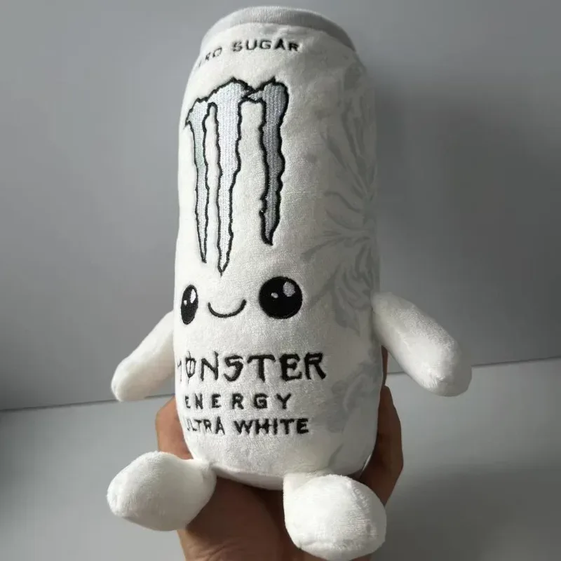 2026 Simulations-Plüschtier in Form einer weißen Energy-Drink-Dose, zuckerfrei, weiche Stoffpuppe, Tischdekoration, Weihnachtsgeschenk