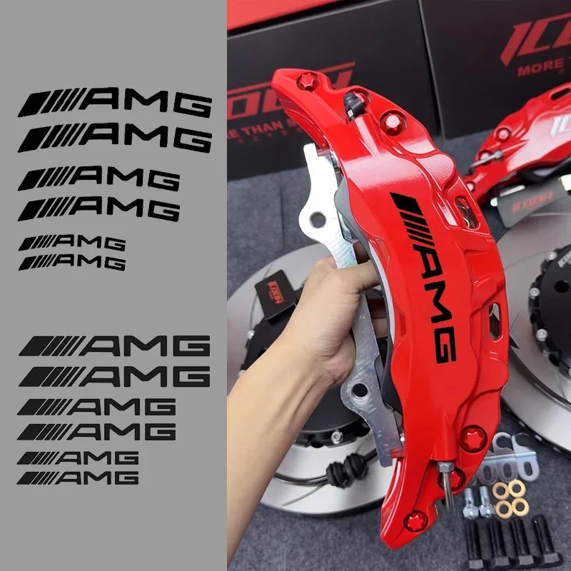 Für Mercedes Benz 2021 C/S Klasse Autoaufkleber Bremssattel-Aufkleber AMG Logo Personalisierte Modifikation Dekorativer Aufkleber