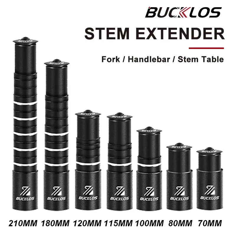 BUCKLOS Fahrrad Lenker Vorbau Höhe Extender Aluminium Legierung Lenker Rise Up Adapter Gabel Vorbau Verlängerung Fahrrad Zubehör