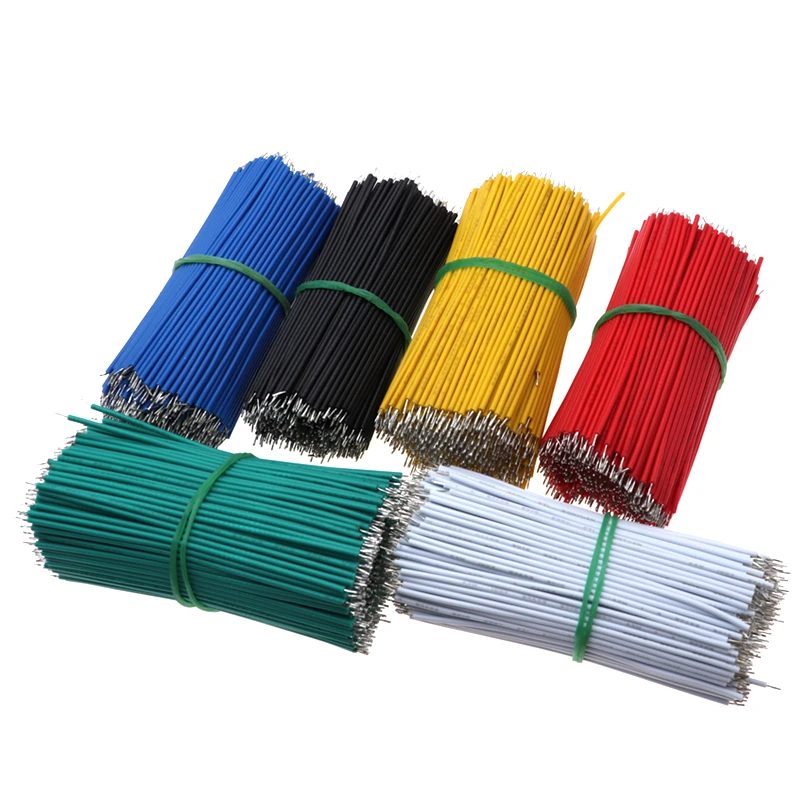 120 Teile/satz 24AWG Zinn-Überzogene Breadboard PCB Solder Kabel 24AWG 8cm Fly Jumper Draht Zinn Leiter Drähte 1007-24AWG Stecker Draht