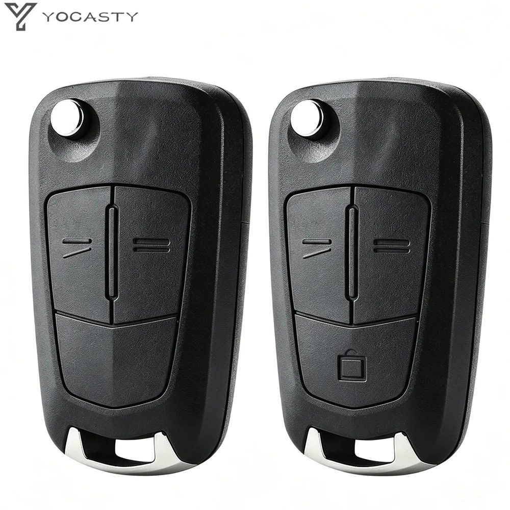 YOCASTY Original LOGO Flip Fernbedienung Auto Schlüssel Shell Fall Für Opel Vauxhall Corsa D Astra H Zafira B 2004 2005 2006 2007 2008 2013