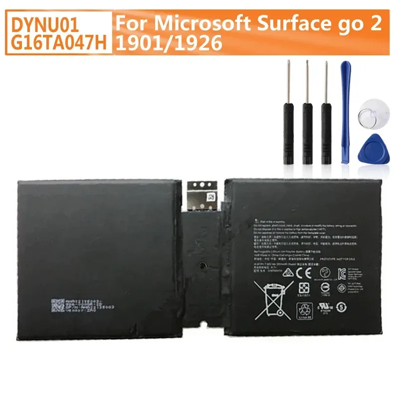 NEUER Ersatzakku DYNU01 G16TA047H für Microsoft Surface Go 2 1901/1926 Laptop-Akku 3500 mAh mit Werkzeug