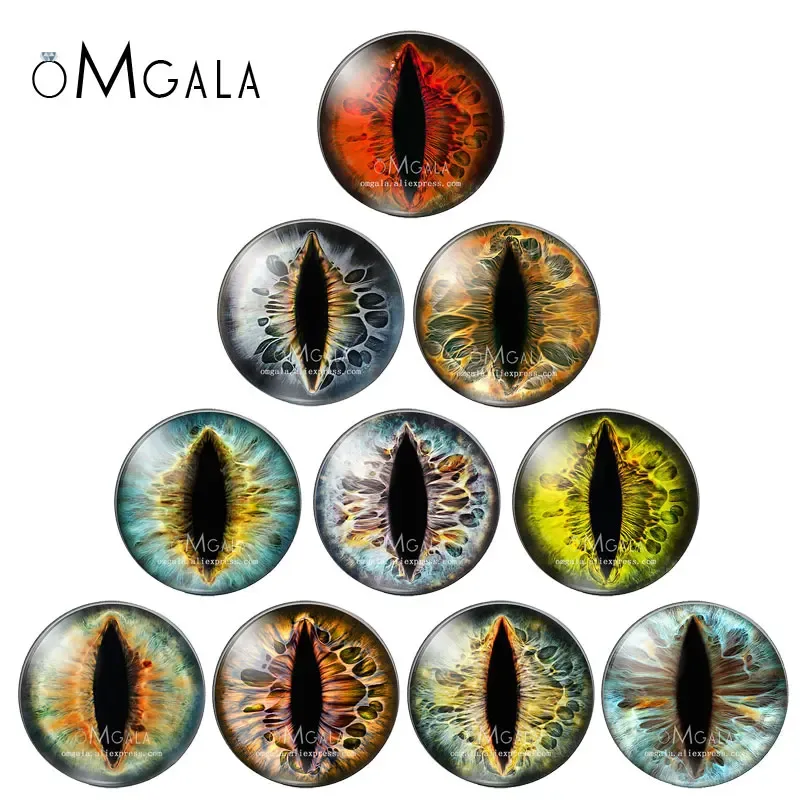 In Paris Dragon Eyes Cat Eye Spielzeug Heißer Verkauf 6mm 8mm 10mm 12mm 14mm 20mm handgemachte Foto Glas Cabochons DIY Herstellung Zubehör