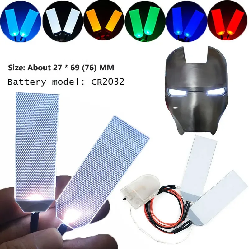DIY Led Flexible Licht Augen Kits für Tony Stark Helm Maske Glow Augen Lichter Modifizierte Halloween Cosplay Masken Zubehör