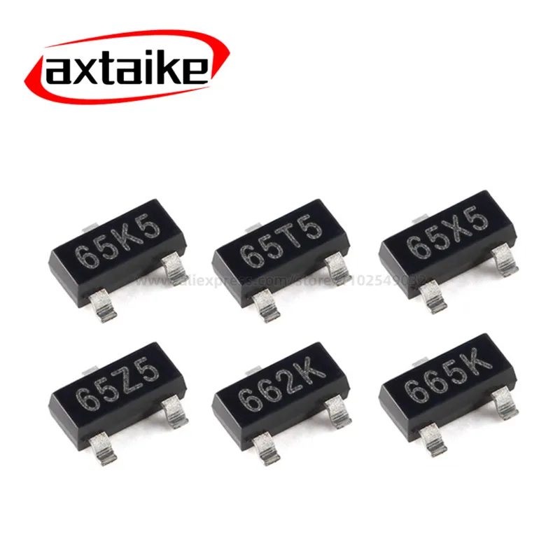50 Stück MR Positiver Spannungsregler XC6206 1,2V 1,5V 1,8V 2,5V 2,8V 3V 3,3V 3,6V 5V SOT23 662K 665K 65Z5 XC6206P152 182 252 332