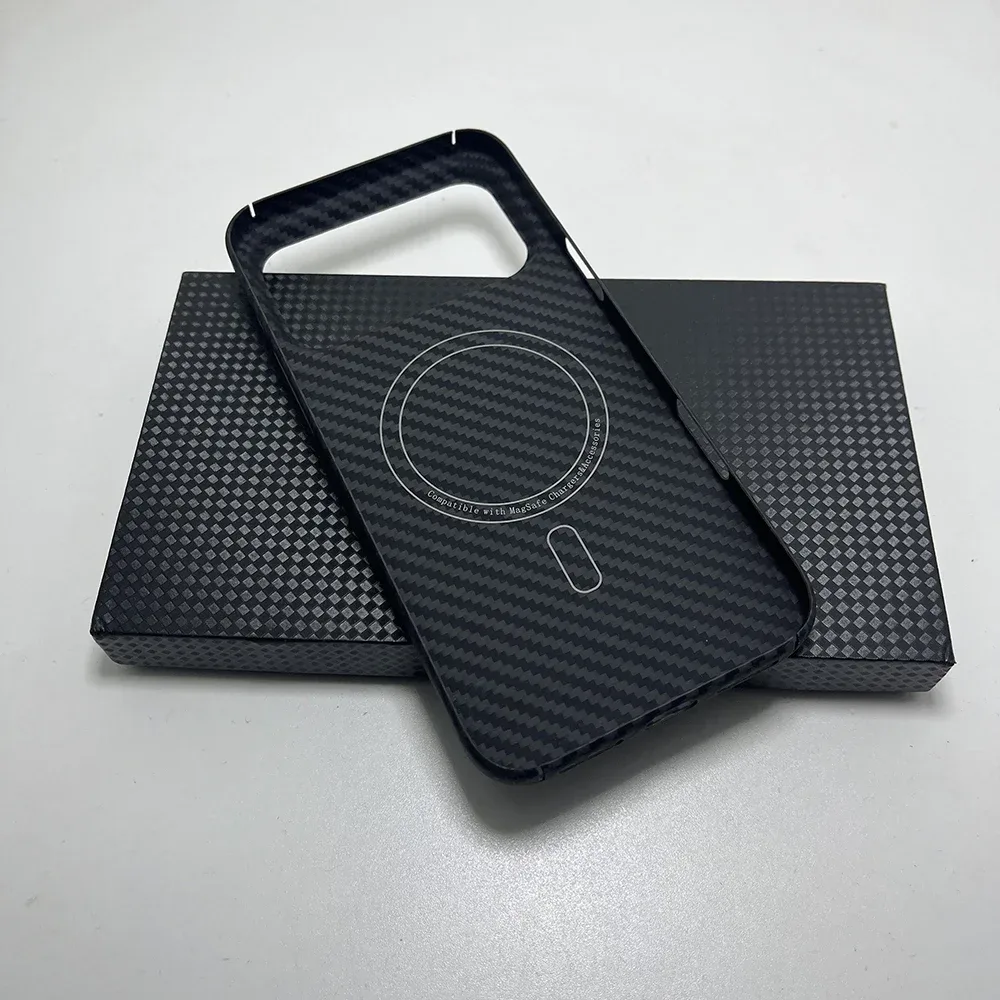 Echte Kohlefaser für MagSafe Magnetisch für iPhone 18 17 Pro Max Hülle Aramid Vollschutz-Cover für iPhone 17 Pro Kohlefaserhülle