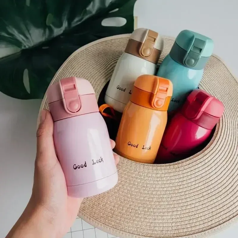 Mini-Thermosbecher, 200 ml/360 ml, Taschenbecher, Edelstahl, Thermo-Kaffeebecher, Isolierflasche, isolierte Wärmflasche, Geschenk für Kinder