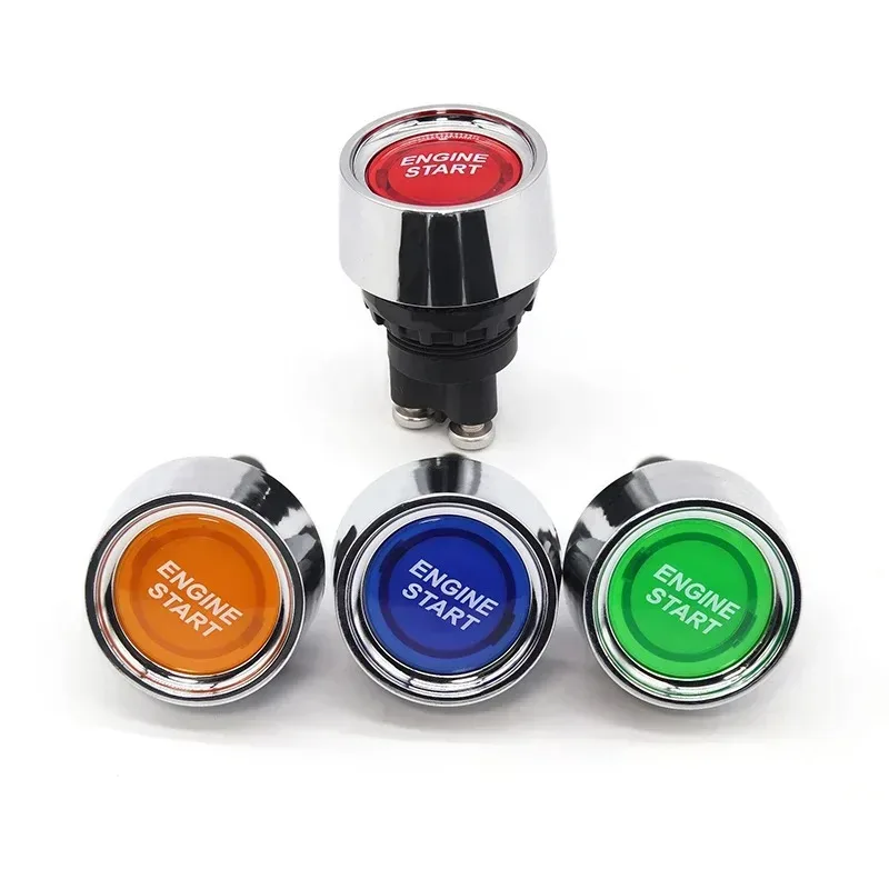 Auto Motor Start Zündschalter 12V 50A 3 Pin SPST Momentary Keyless Push Button Starter Schalter EIN AUS für Autos Marine RV 1PC