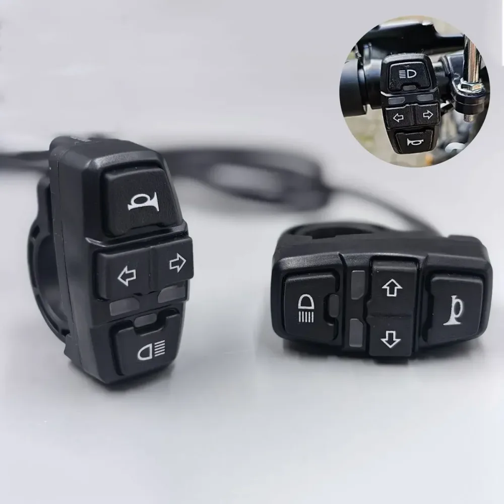 Elektroroller-Schalter für Scheinwerfer, Blinker und Hupe, 36V/48V EIN/AUS-Steuerschalter, wasserdicht für E-Bike Motorrad