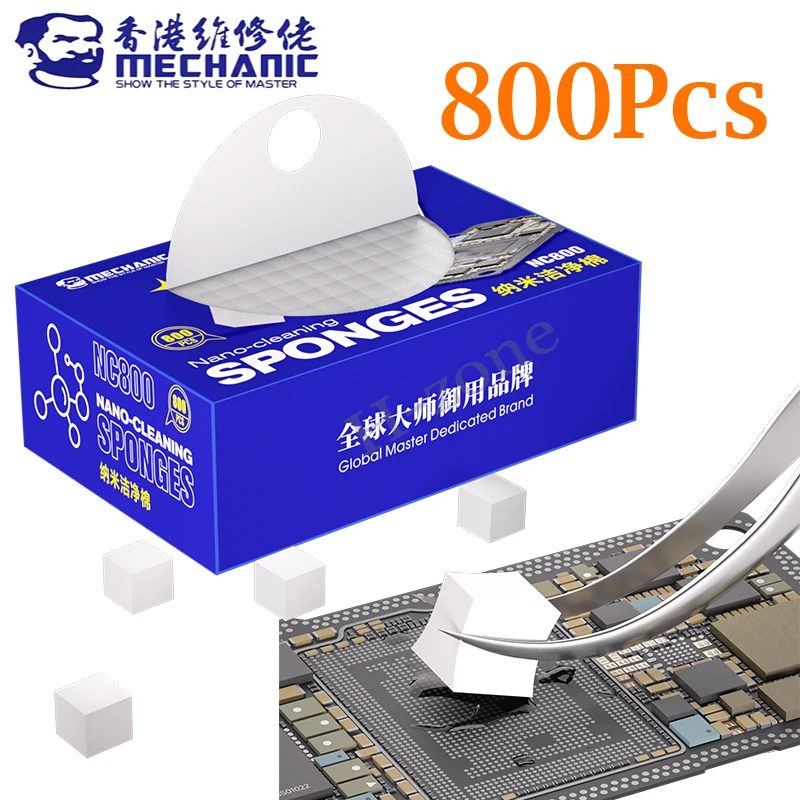 Mechaniker NC800 Nano Schwamm Reinigung Keine Rückstände Telefon Bildschirm PCB Motherboard Zurück Glas Kamera Solder Flux Öl Rahmen Sauber Werkzeug