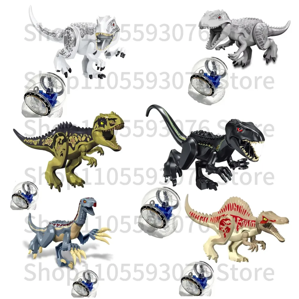 28 Arten Jurassic Dinosaurier Welt Bauklötze Tyrannosaurus Indominus I-Rex Mit Flucht-Gyrosphäre Bausteine Spielzeug