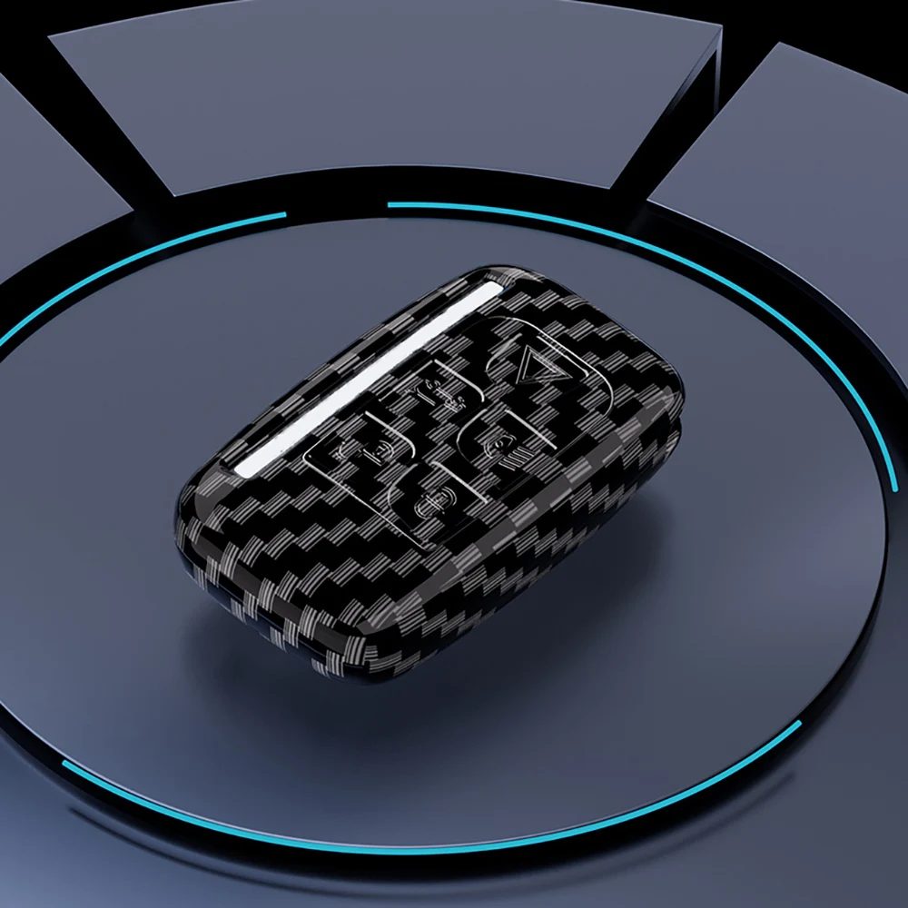 Carbon Auto Remote Key Case Cover Shell für Land Rover Range Rover Entdeckung Evoque Sport Velar für Jaguar Xe E-Pace Zubehör