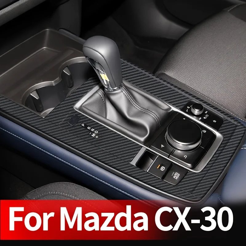 Für Mazda CX-30 Auto Center Konsole PVC Carbon Faser Schutz Film Anti-scratch Reparatur Film Auto Innen Zubehör