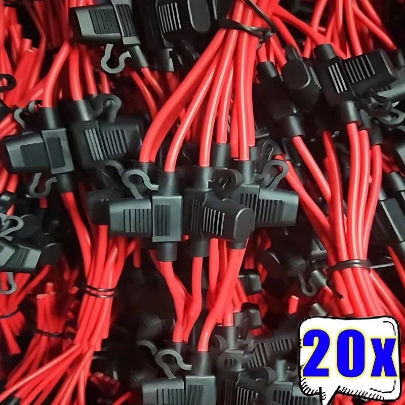 20/5 stücke Mini Klinge Auto Sicherung Halter Wasserdichte Sicherung Buchse in Linie Cutoff Schalter Adapter Splash-proof Box sicherung Halter 12V 30A