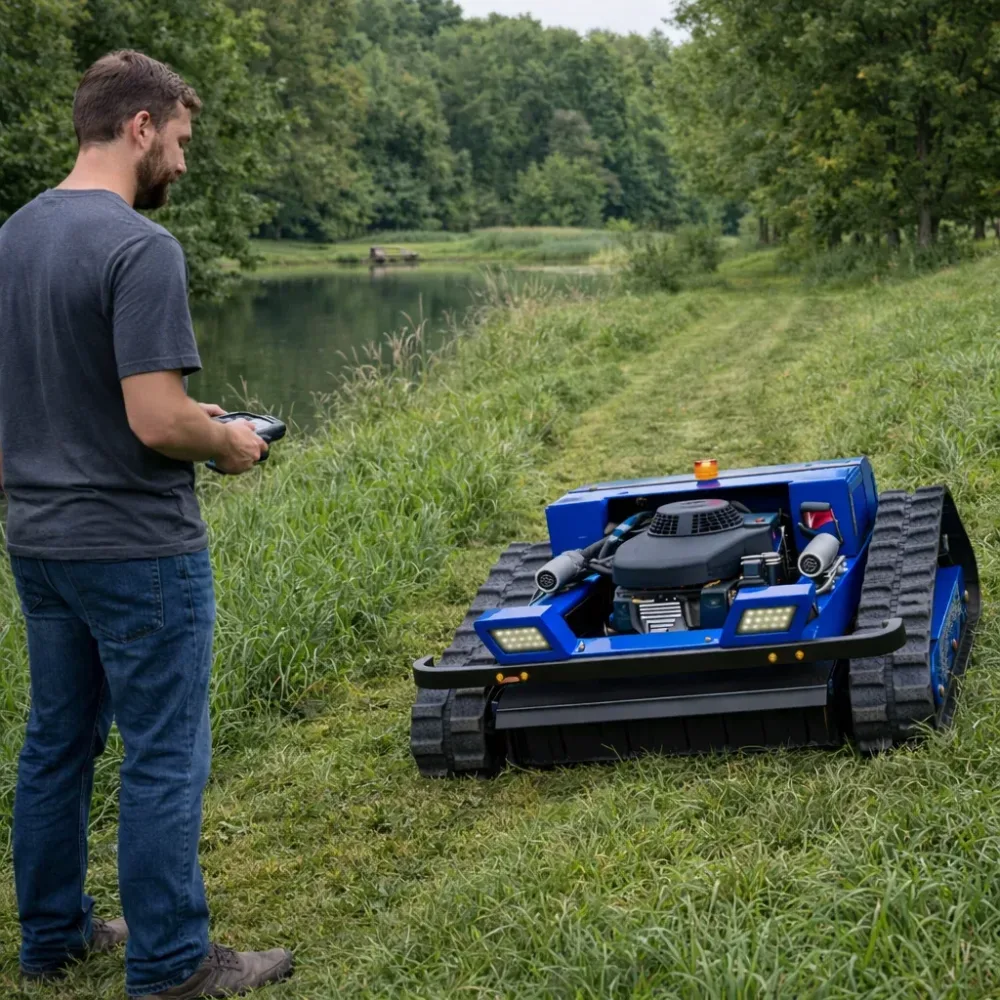 Maßgefertigter Gummiketten-Rasentraktor für Alle Geländearten - CE EPA Zertifiziertes Landwirtschaftliches Ferngesteuertes Roboter-Werkzeug