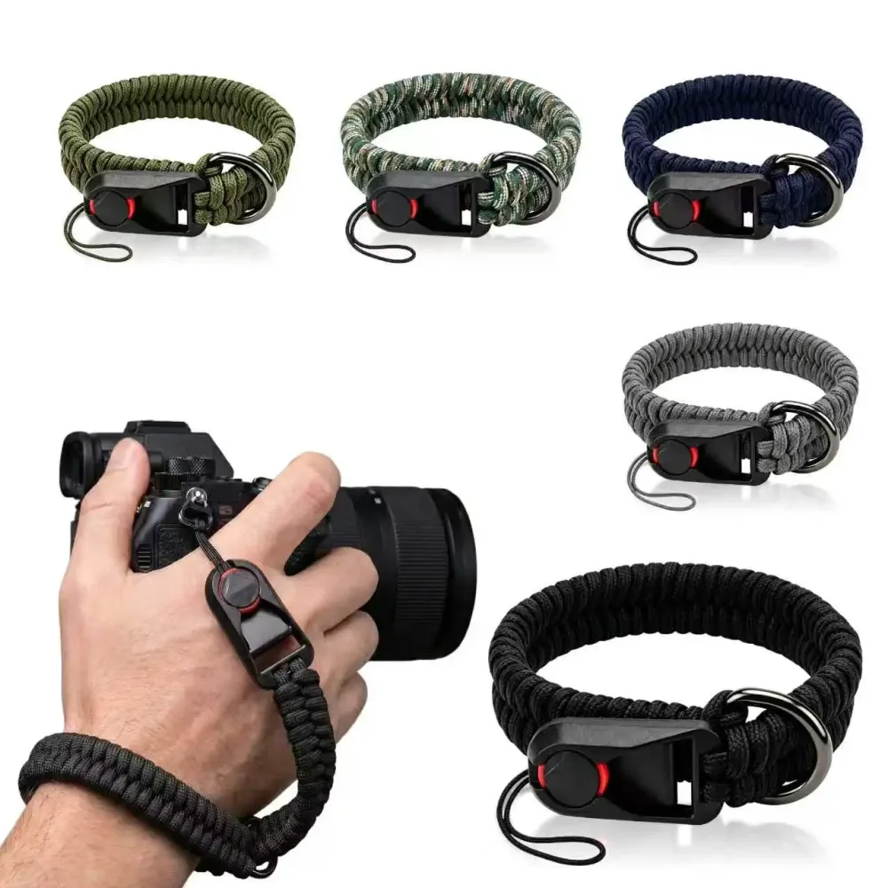Schnellverschluss-Schnalle Gewebtes Handgelenkband Seil-Handschlaufe für Leica, Sony, Fujifilm, Fuji, Canon, Nikon Kameras