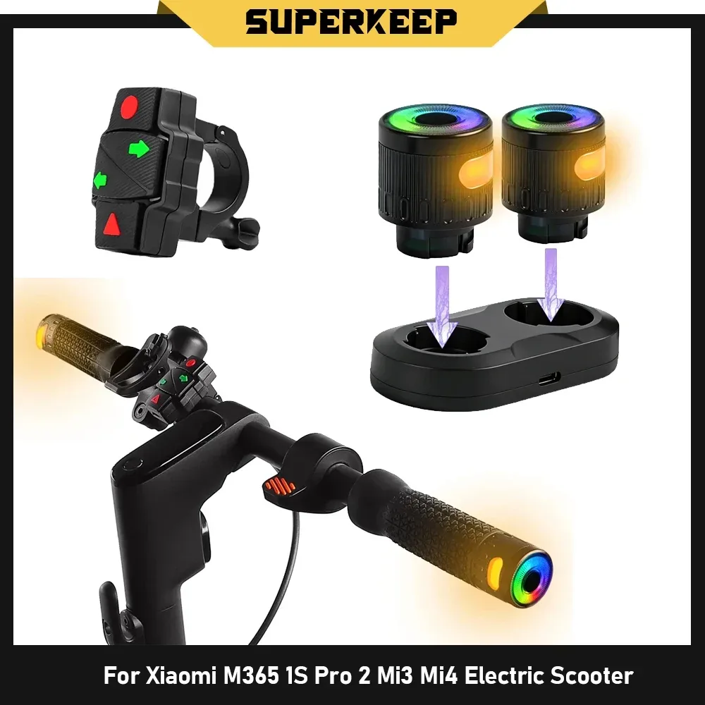 Für Xiaomi M365 1S Pro 2 Mi3 Mi4 Lenkergriffe oder Rücklicht Blinker für Ninebot Max G30 G2 für Hiboy