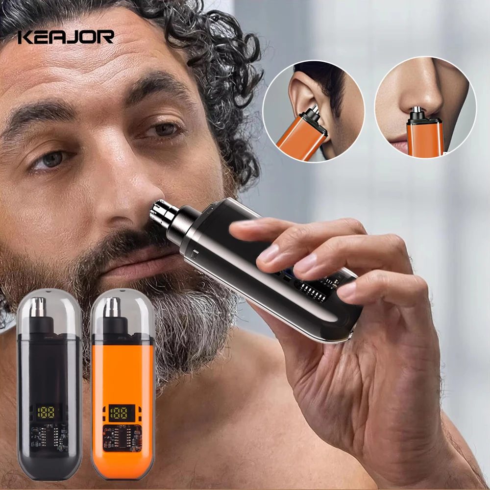 Nase Haar Trimmer Wiederaufladbare Elektrische Nase Haar Entferner Männer Augenbraue Haar Rasieren Rasierer Mini Tasche Tragbare Nase Haar Clipper