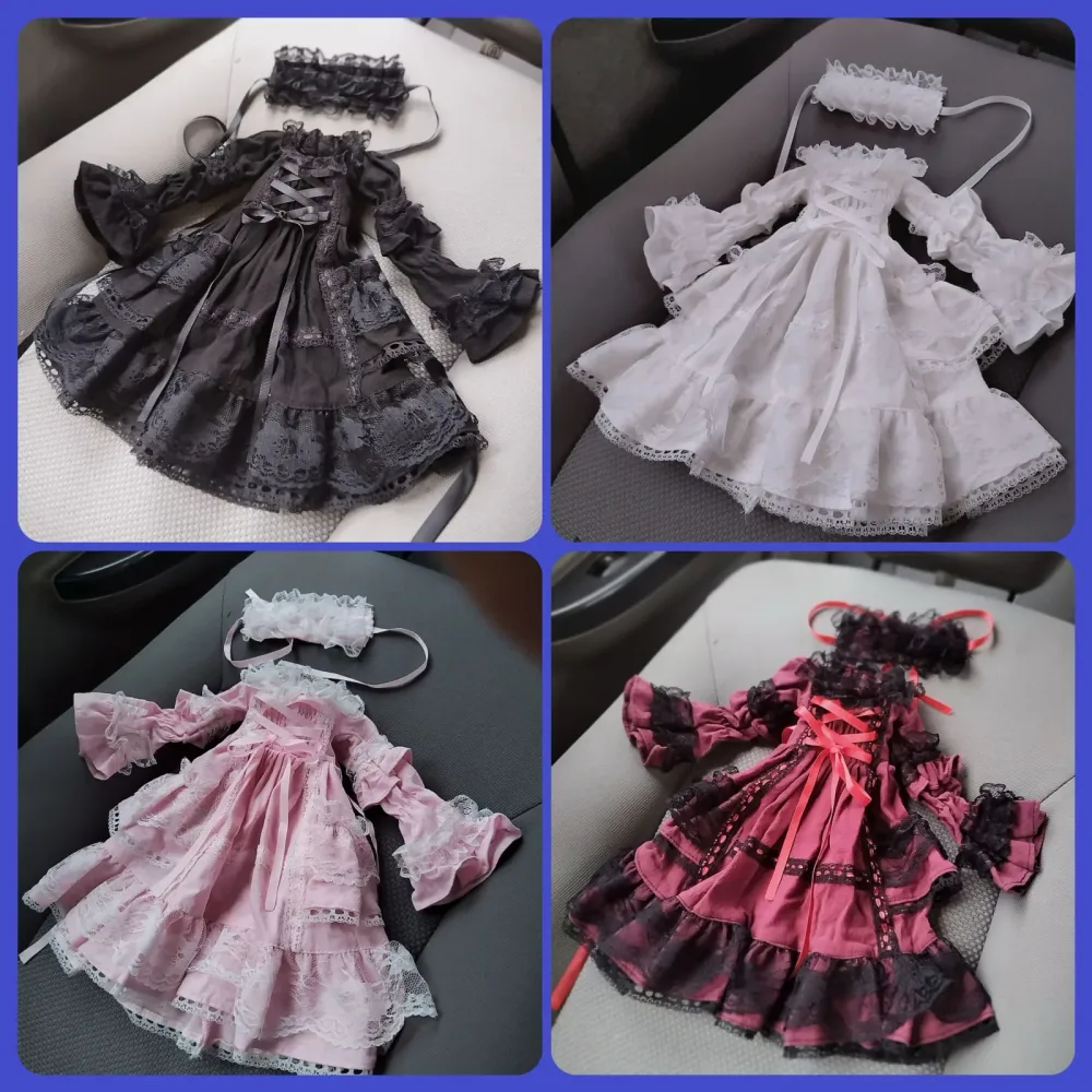 30cm 1/4 1/6 Bjd Babykleidung 1/4 Puppe Gericht Lolita Rock SD Retro Kleid Prinzessin Kleid