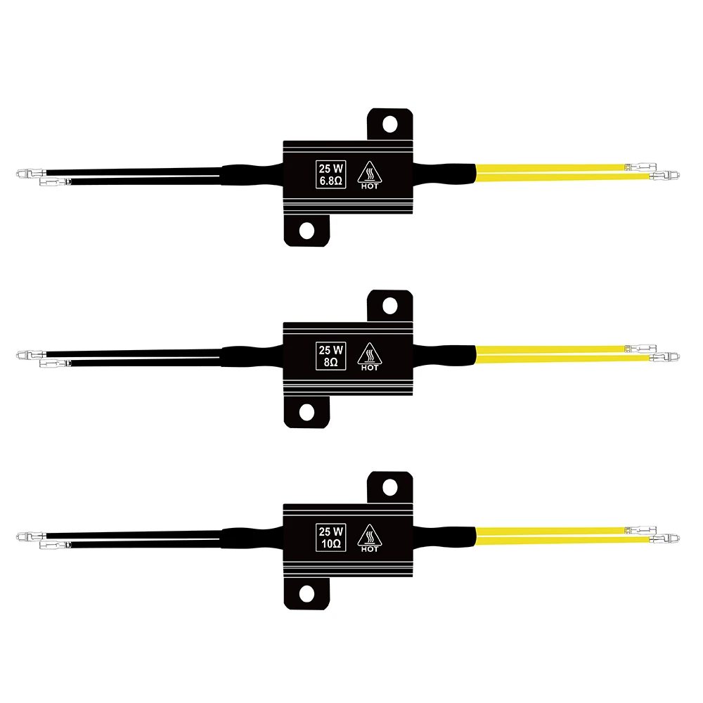 Motorrad-LED-Zubehör LED-Blinker-Decoder Motorrad-Blinkerlampen Widerstände 25W 6,8/8/10 Ohm