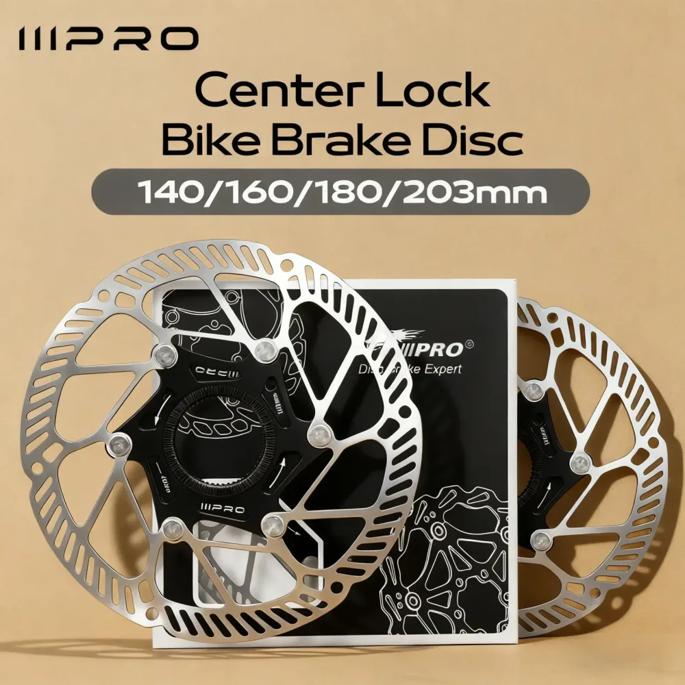 IIIPRO Center Lock Fahrrad Scheibenrotor Bicyele Hydraulische Scheibenbremsscheiben Edelstahl CNC Laserschneiden Langlebige Bremsscheibe