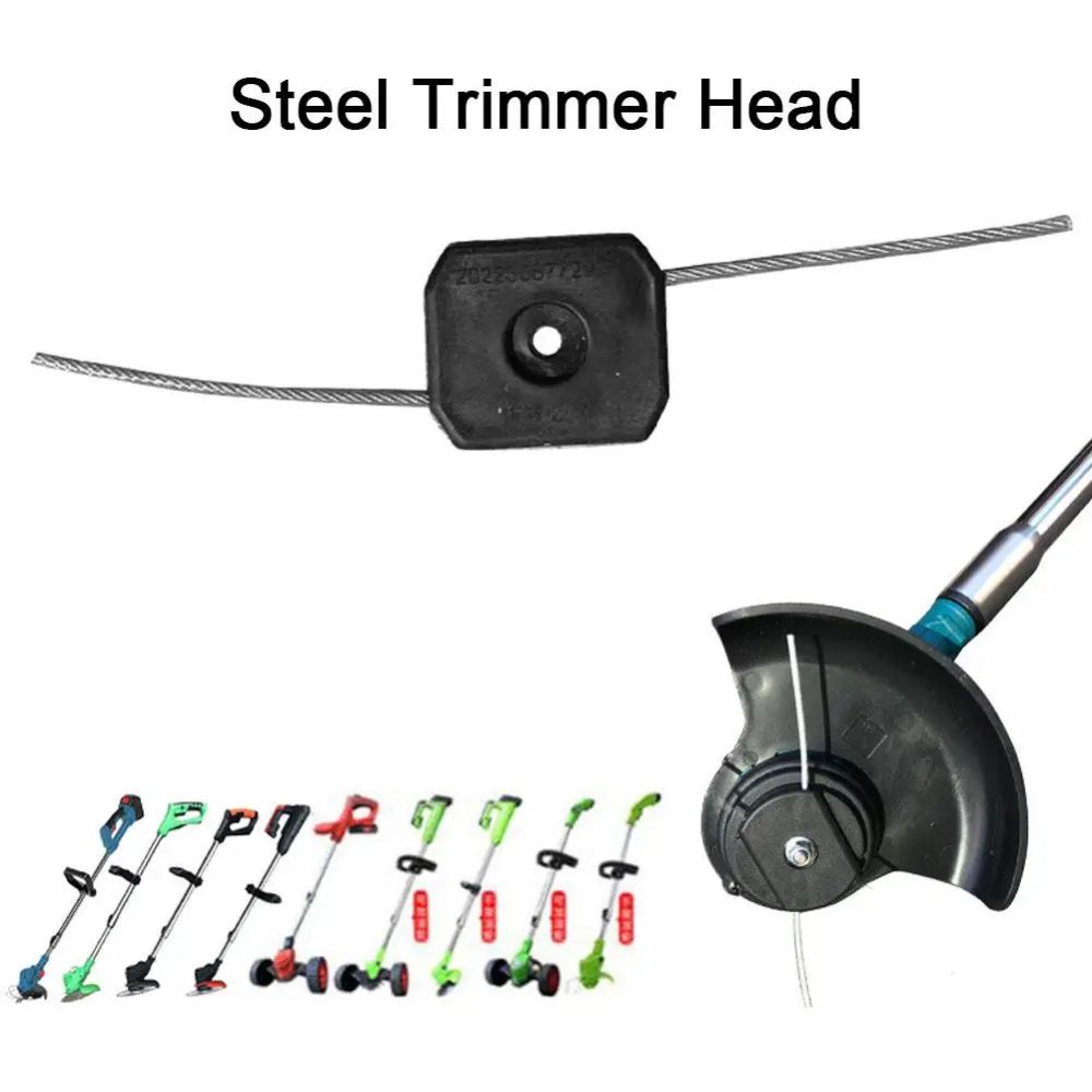 3 stücke Stahl Draht String Trimmer Kopf Elektrische Unkraut Trimmer Klinge Ersatz Mäher Kopf Ersatz Für Gras Trimmer