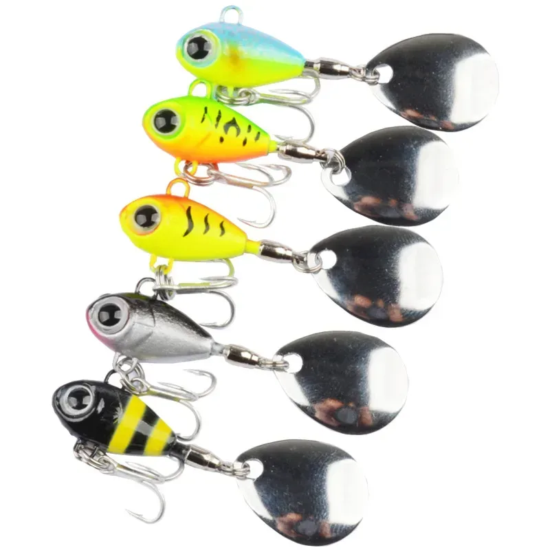 Angelköder Submarine 8g 11g 15g Tail Spinner Shad Metall-Vib Casting Shore Jig Bait Kupferblatt Löffelköder Süßwasser Bass