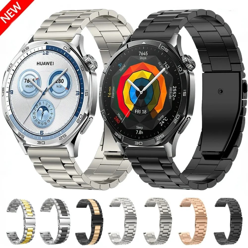 Metallarmband für Huawei Watch GT5 Pro 46 mm/GT6 5 4 3 2e Armband 22 mm Edelstahlband für Huawei Watch 4 3 GT6 Pro 46 mm Gürtel
