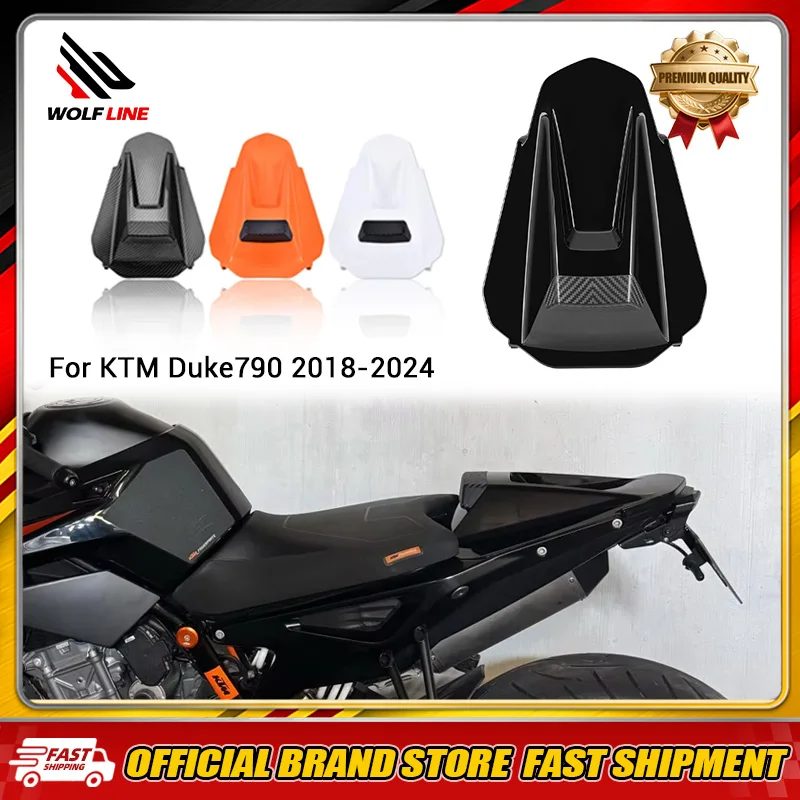WOLFLINE Für KTM Duke 790 Duke790 2018-2024 Motorrad Einzelsitzabdeckung Verkleidung Hintere Soziussitzabdeckung