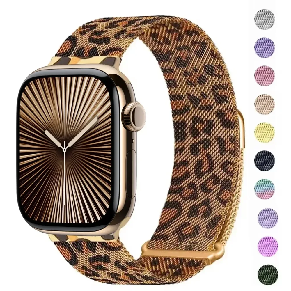 Milanese Loop Armband für Apple Watch 46mm 45mm 44mm 40mm 41mm Pride Armband iwatch Serie 12/11/10/9 8 7 SE3/Ultra 3 4 49mm