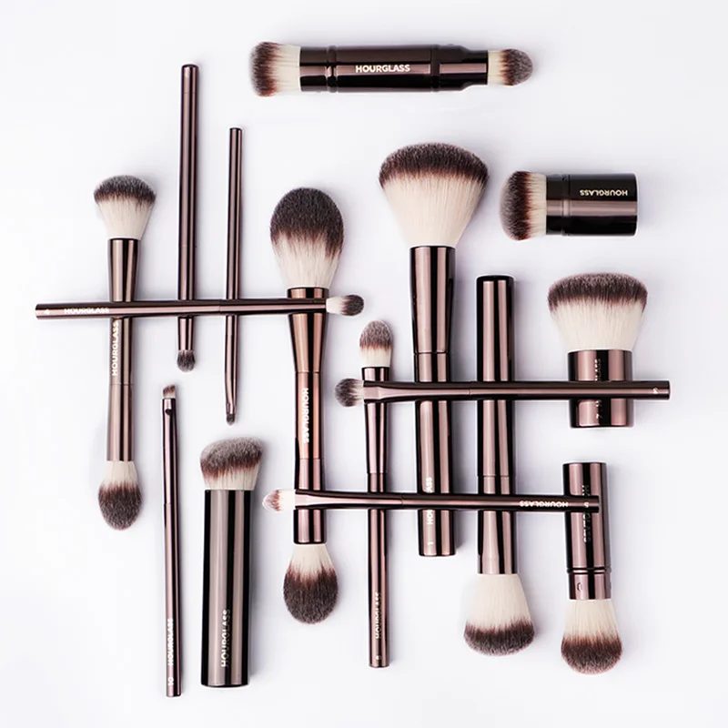 Sanduhr Make-up Pinsel Puder Foundation Concealer Rouge Bronzer Lidschatten Augenbrauen Eyeliner Bildhauer Pinsel