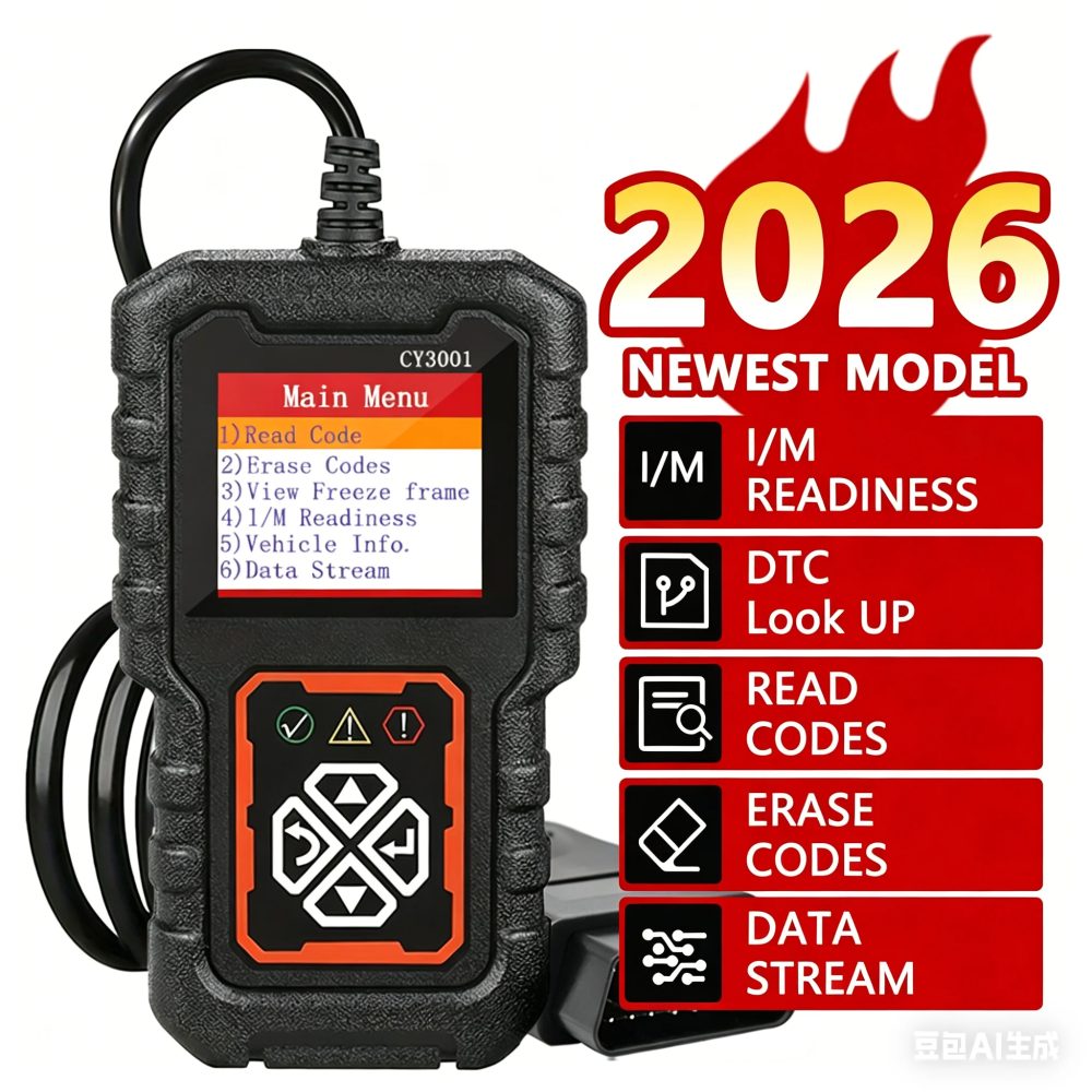 Auto OBD2 Code-Scanner Diagnosegerät Fehlercode-Lesegerät Motorfehlercode Löschen Code-Auslesen Batterietest Motorleuchtenprüfung