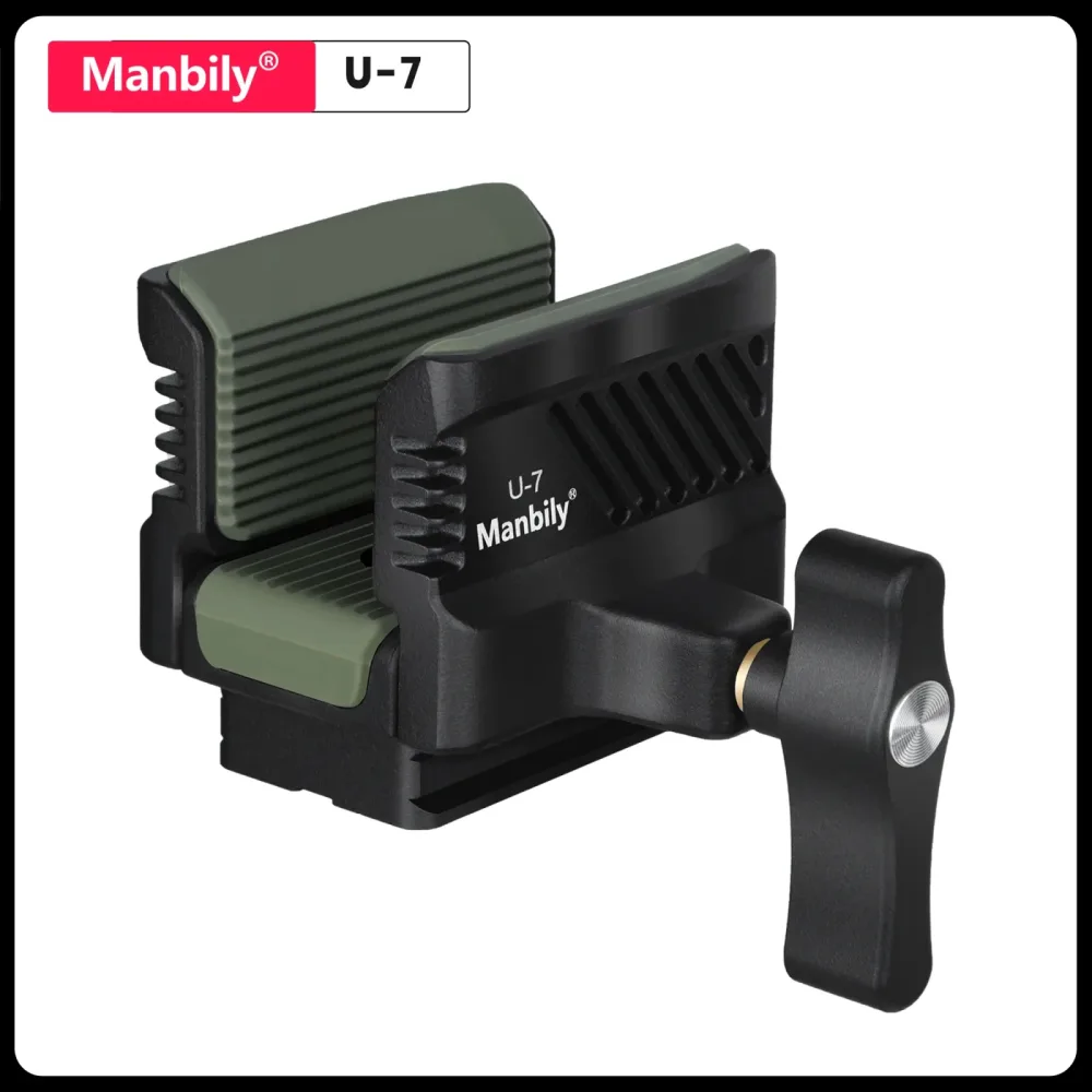 Manbily U-7 Breiter Zweibein-Schießständer mit Arca-Swiss-Klemme und Rest-Adapter für Jagdfernrohre und Schießstativen aus Aluminium
