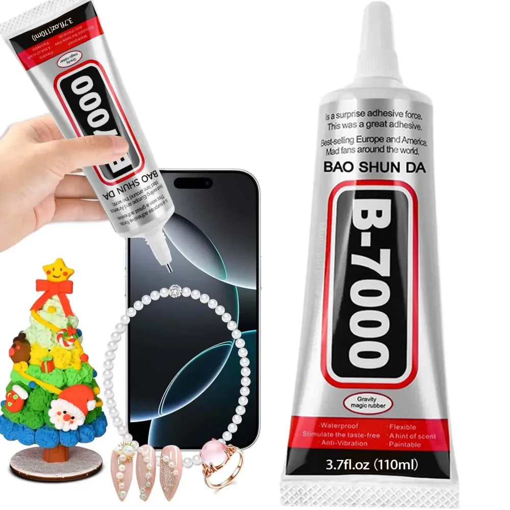 JXVX 50ml B7000 Klebstoff für Mobiltelefone, Touchscreens, Superkleber B-7000, Klebstoff für Telefon-Glasreparatur, Diamanten und Schmuckwerkzeuge