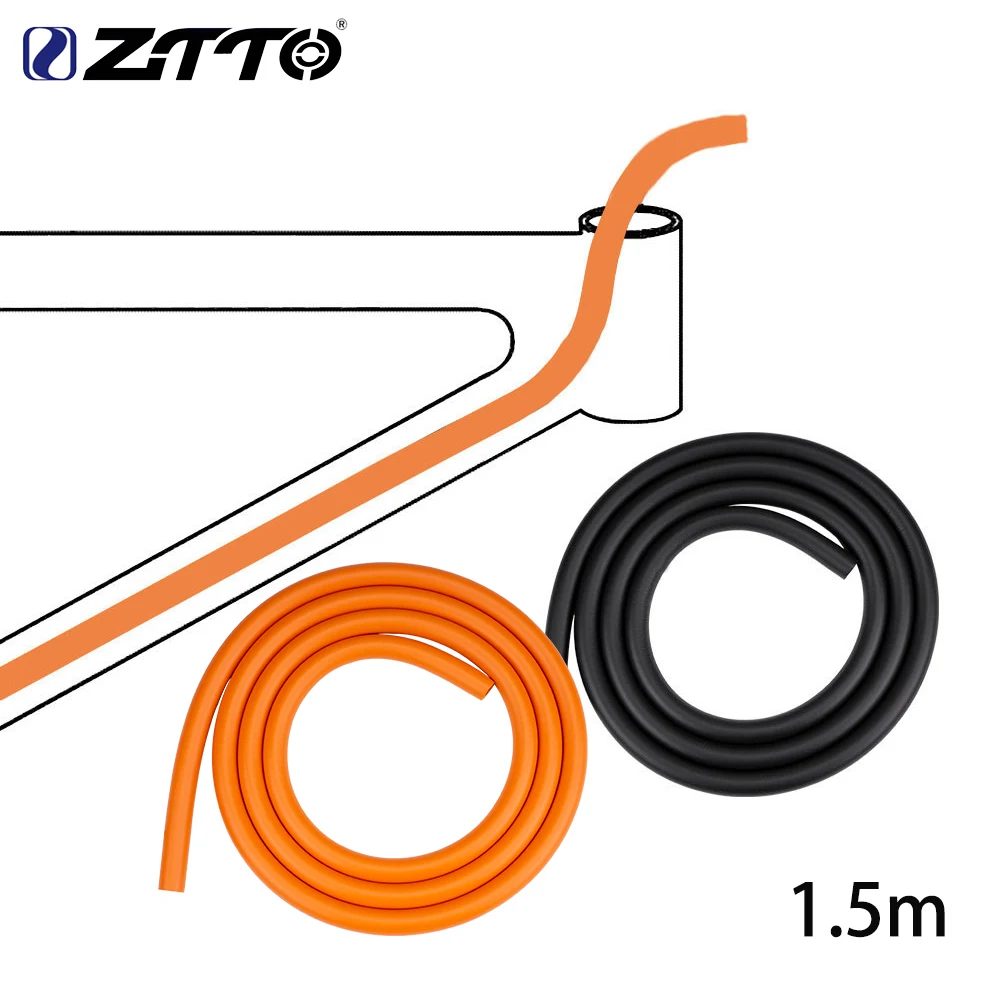 ZTTO 1,5 m Fahrradrahmen-Innengehäusedämpfer, 6 mm Schaumstoffhülse, Fahrradkabel-Dämpfer für MTB, Straßenschaltung/Bremse/Hydraulikschlauch