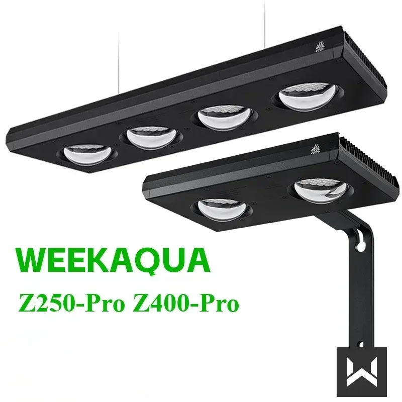 Woche Aqua Wasserpflanzenlicht Z250 Z400 Pro RGB UV mit Linsensstrahler Vollspektrum-Halterungslicht Natives Tanklicht