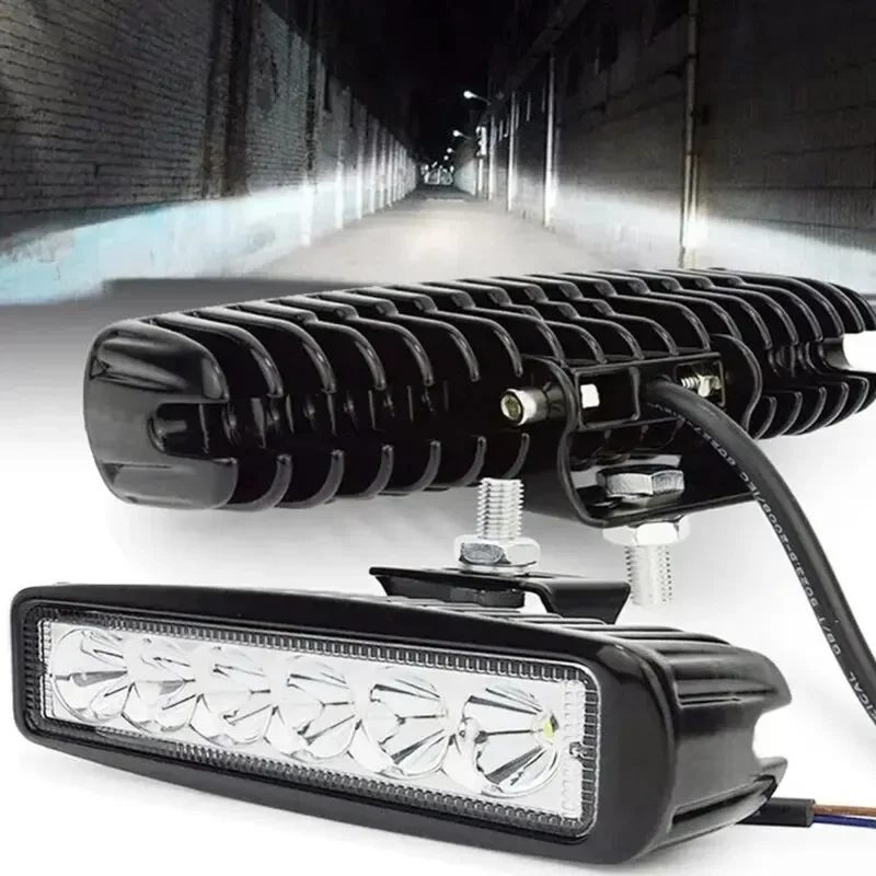 18w 6 LED Auto Arbeits licht hoch hell Scheinwerfer Universal Offroad Auto LKW fahren Nebel Scheinwerfer drl Fahr lampe 12v