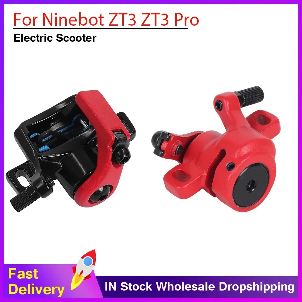 Vorderer Bremssattel für Ninebot ZT3 Pro Elektroroller, Mechanische Bremse aus Aluminiumlegierung, Hinterer Scheibenbremsen-Zubehör