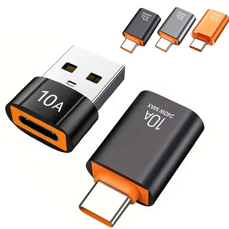 6 Stück 10A OTG USB 3.0 zu Typ-C Adapter USB-Buchse zu Typ-C-Stecker Schnellladekonverter USB zu Typ-C OTG für Xiaomi Laptop PC