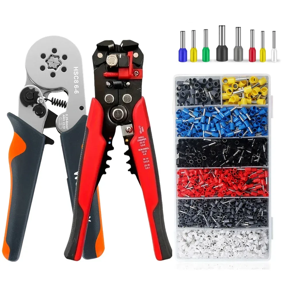 Professionelle Elektriker Draht Werkzeug Kabel Draht Stripper Cutter Crimper Automatische Crimpen Abisolieren Zange Ferrule Crimpen Werkzeuge