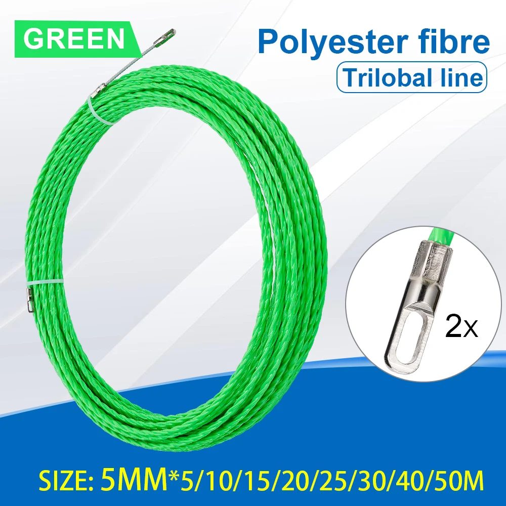 5mm 5-50m Kabel führungs band Abzieher Extraktor Glasfaser für Telekommunikation elektrische Wand Draht leitung Werkzeug zubehör