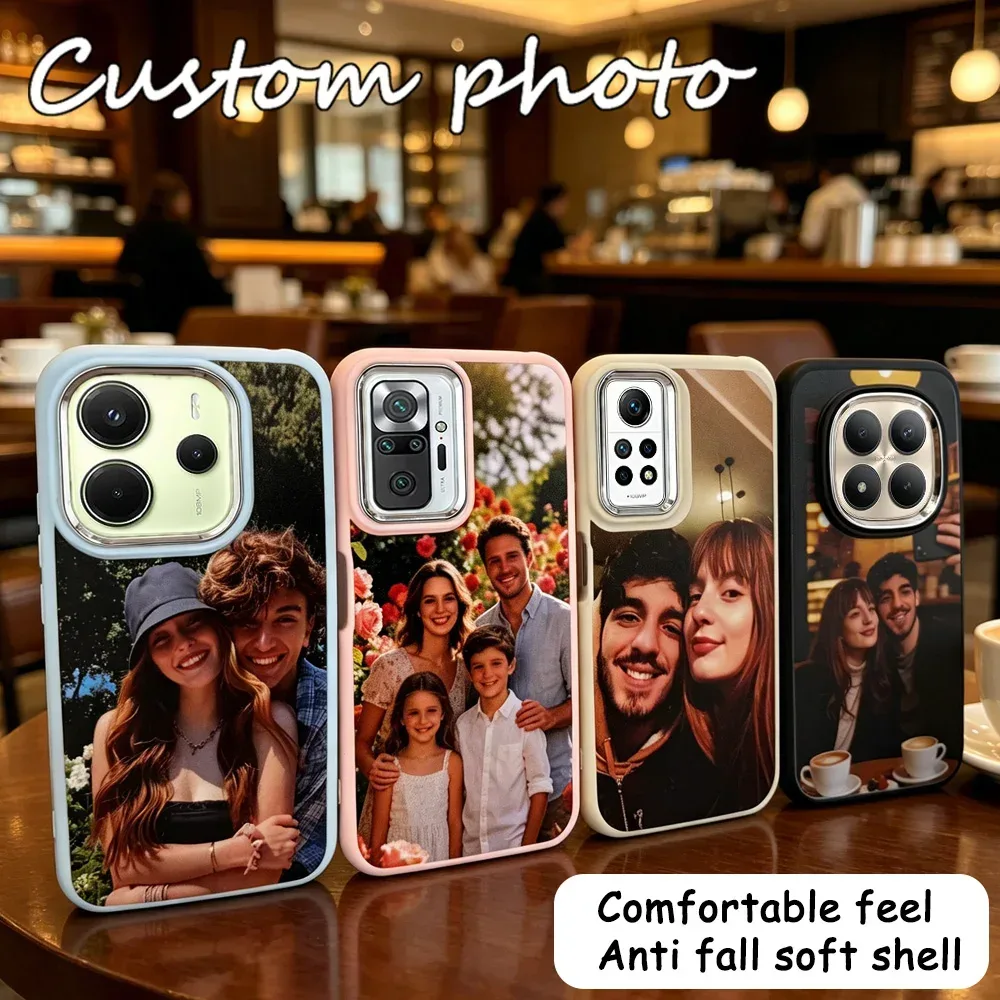 Individuell gestaltete Handyhülle mit Foto und Farbgebung des Linsenrahmens für Xiaomi Redmi Note 15/14/13/12/11/10/9/4G&5G/Pro/Pro+/S/T/lite/Pro Max