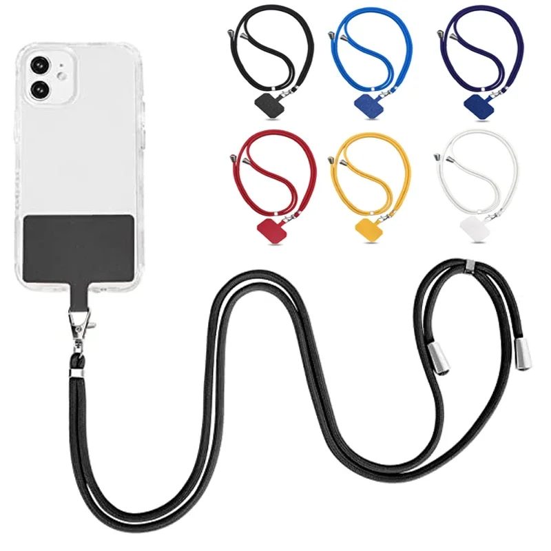 Universelles Handy-Umhängeband mit Patch, verstellbares Handy-Umhängeband, Halsband für Smartphone-Hülle, Hängeschnur, Trageband